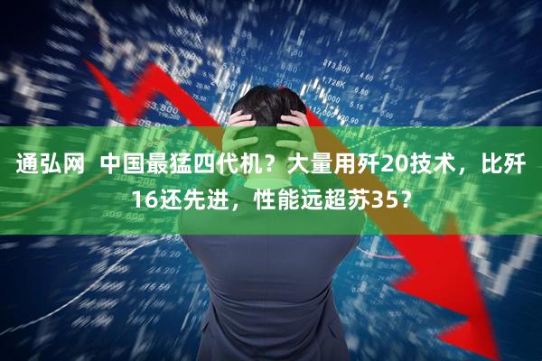 通弘网  中国最猛四代机？大量用歼20技术，比歼16还先进，性能远超苏35？